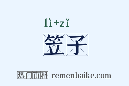 笠子是什么意思的图片